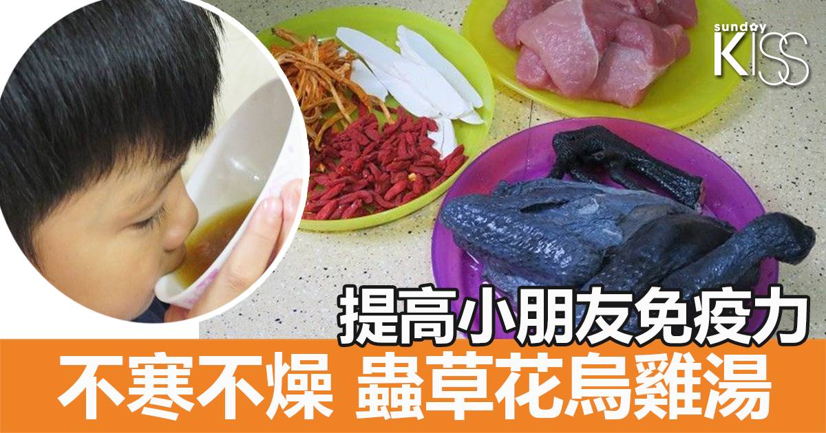 烏雞蟲草花螺頭湯 提高兒童智力 補氣血減病痛