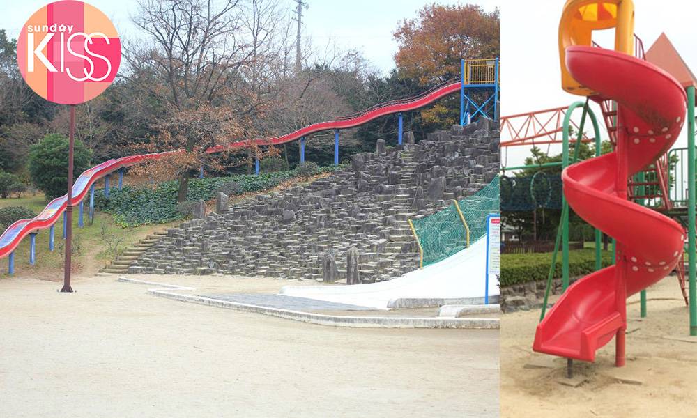 名古屋親子遊｜半田運動公園 免費玩大型攀爬架＋超長旋轉滑梯！