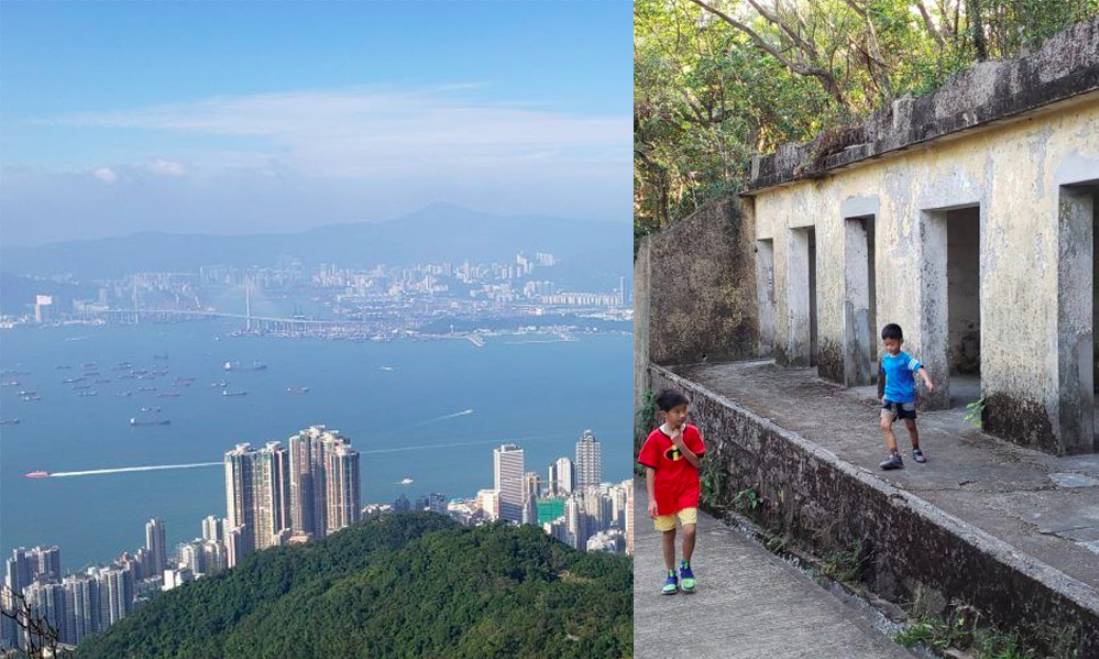 西高山行山  山頂出發3.5小時bb級登山路線   松林廢堡/龍虎山 遠眺超靚維港景色及古跡 ｜親子好去處