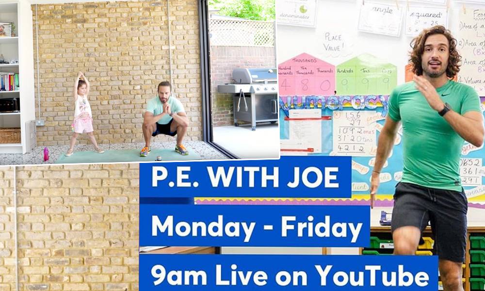 【在家運動】英國知名YouTuber變身PE老師  網上每日30分鐘教學 陪孩子做運動