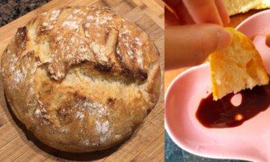 免搓鄉村麵包食譜| 4種食材整Artisan Bread！不用麵包機焗出風味麵包