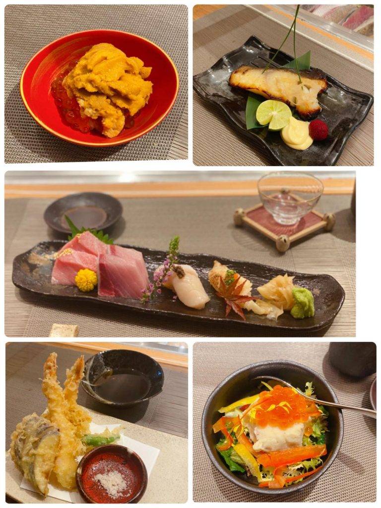Staycation 酒店日本餐廳源峰 Mizutani 的晚餐，omakase廚師發辦的形式，品嚐高級日本料理