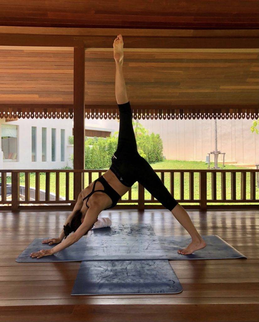 黎姿一星期會練4、5次瑜珈，每次不超過90分鐘。｜圖片來源：黎姿@Instagram