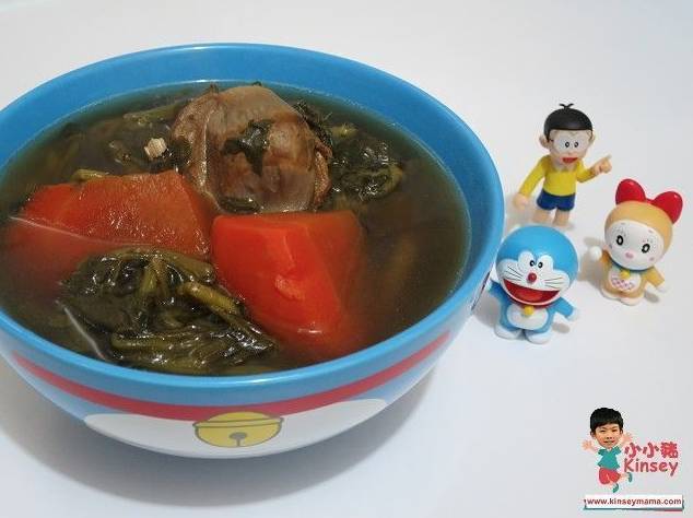 西洋菜湯水食譜1：西洋菜陳腎羅漢果瘦肉湯