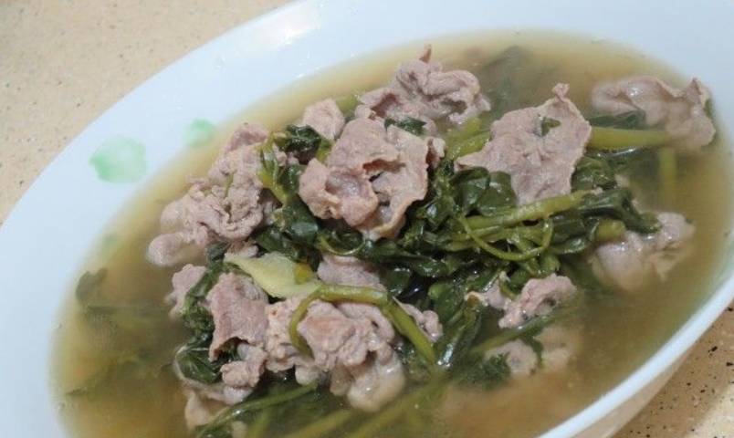 西洋菜湯水食譜2：西洋菜肉片湯