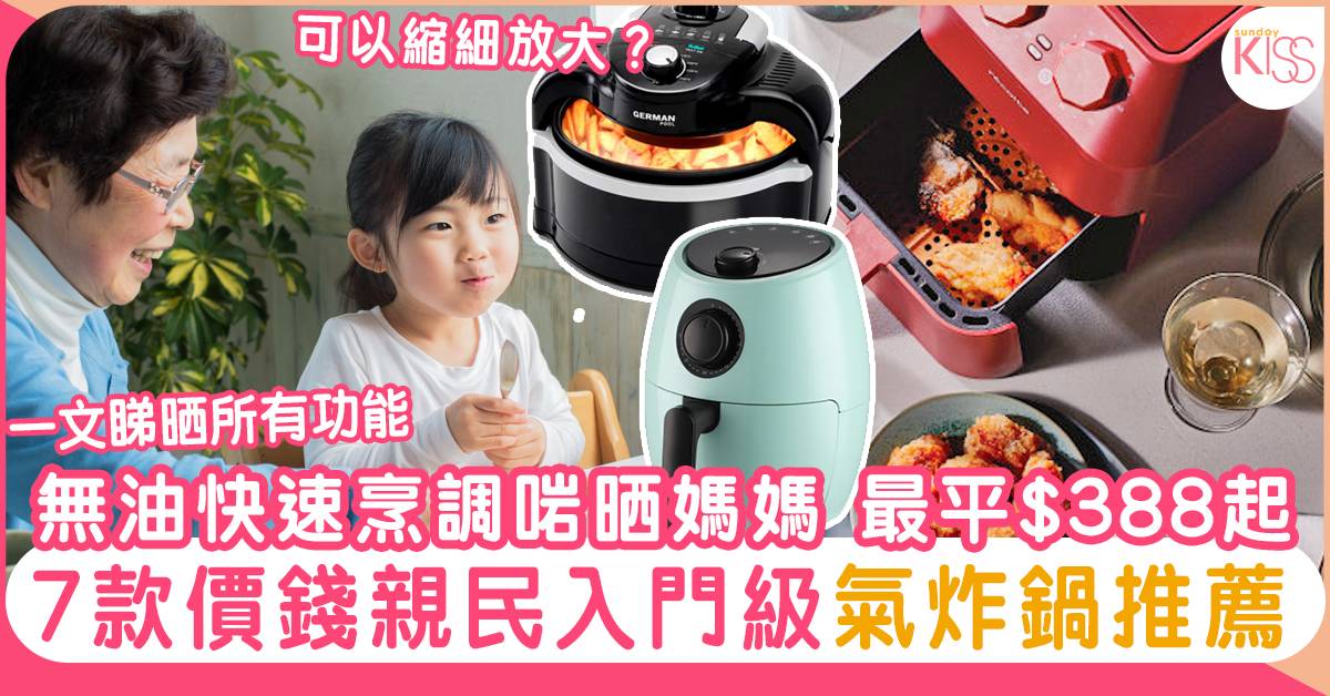 氣炸鍋推薦2024|7款氣炸鍋選購指南 最平$388起