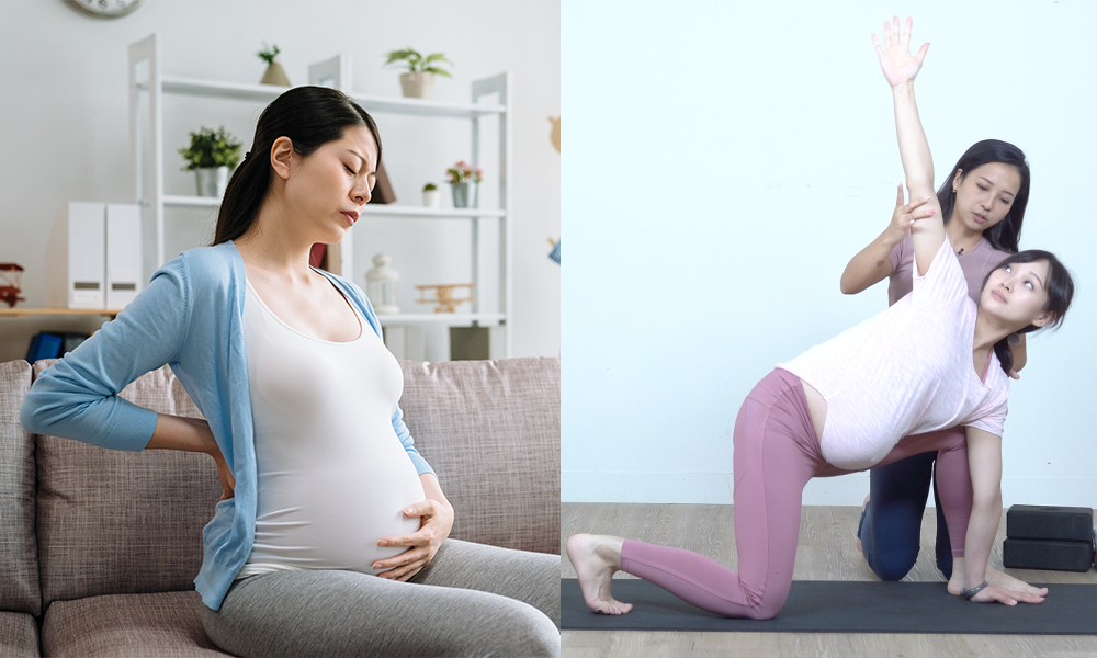 懷孕中後期不適隨胎兒長大愈嚴重！孕婦瑜伽導師教5招簡單動作紓緩孕期腰痠背痛