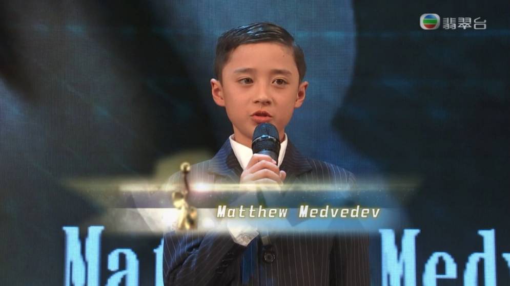 童星 10歲童星Matthew現身《第35屆香港電影金像獎》 