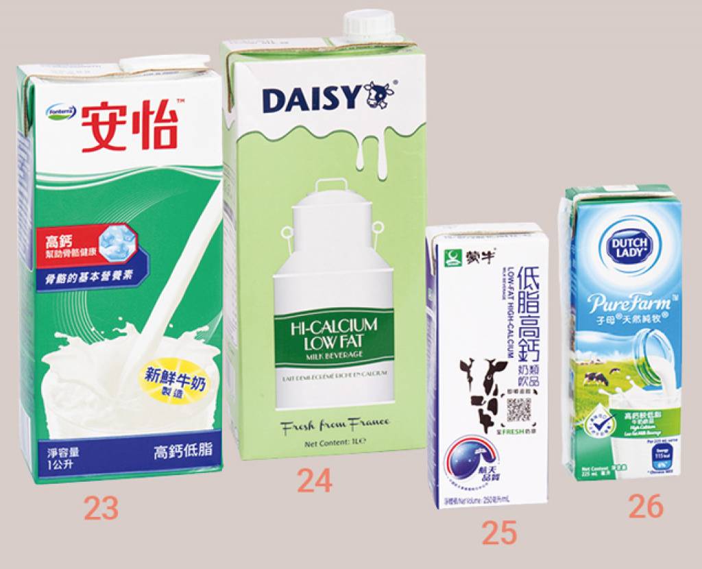 牛奶 5款高鈣牛奶安怡 Anlene、大公司 Daisy、蒙牛 Mengniu、子母 Dutch Lady