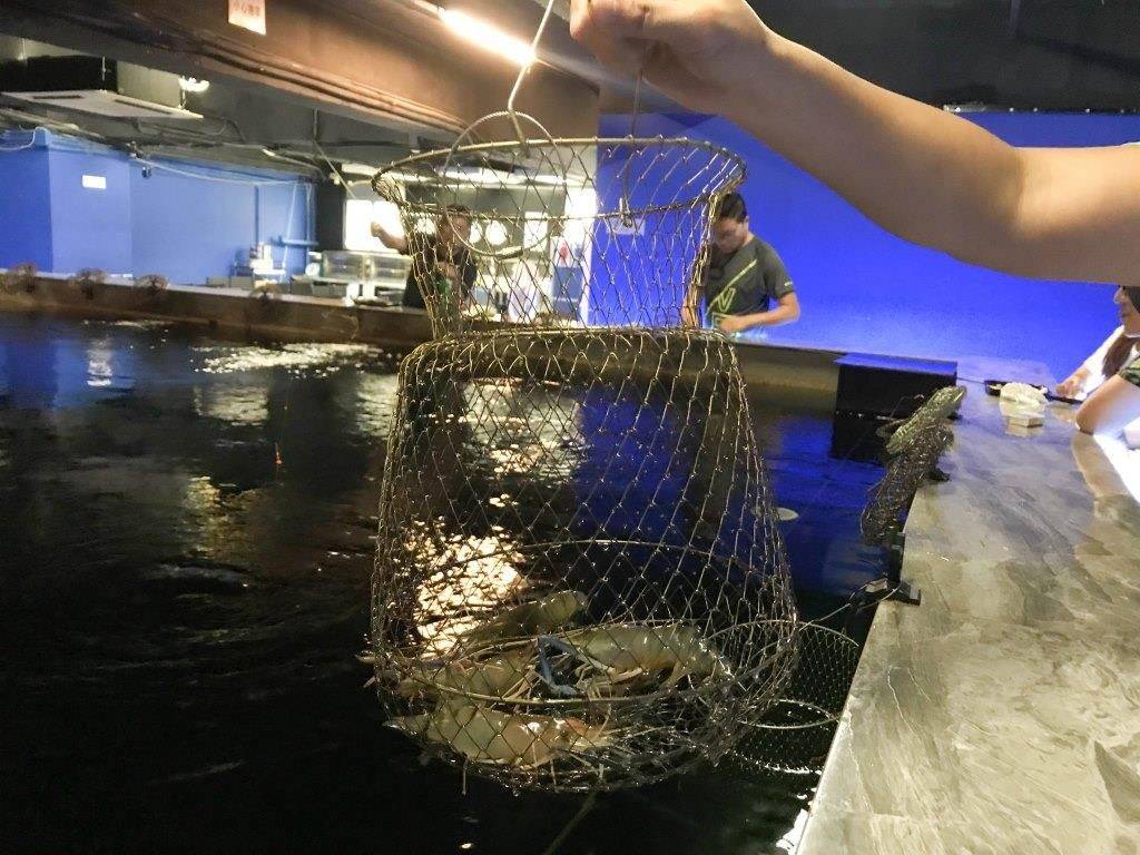 室內釣蝦場 每支竿最低收費1小時$130，而且釣幾多就燒幾多