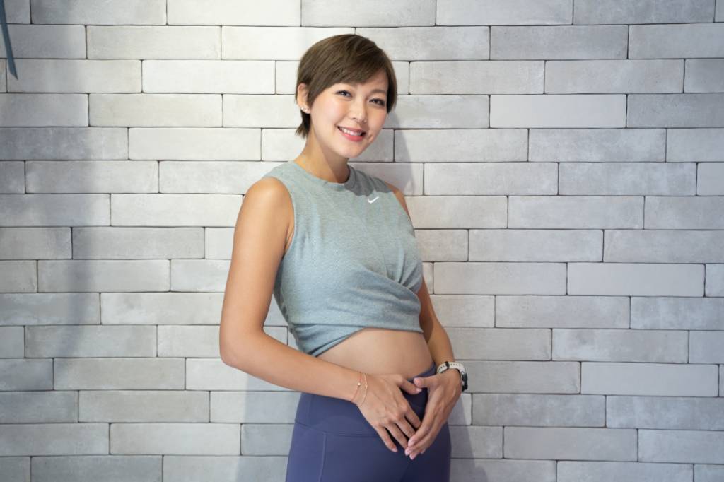 梁諾妍Inez接受Sunday Kiss訪問，分享自己懷孕跑步 的經歷。