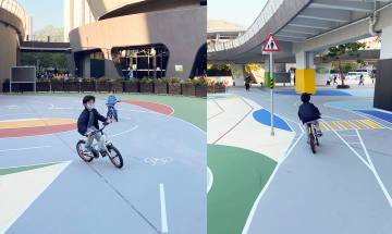 將軍澳單車公園翻新！變迷你交通安全城：多條路線＋交通標誌