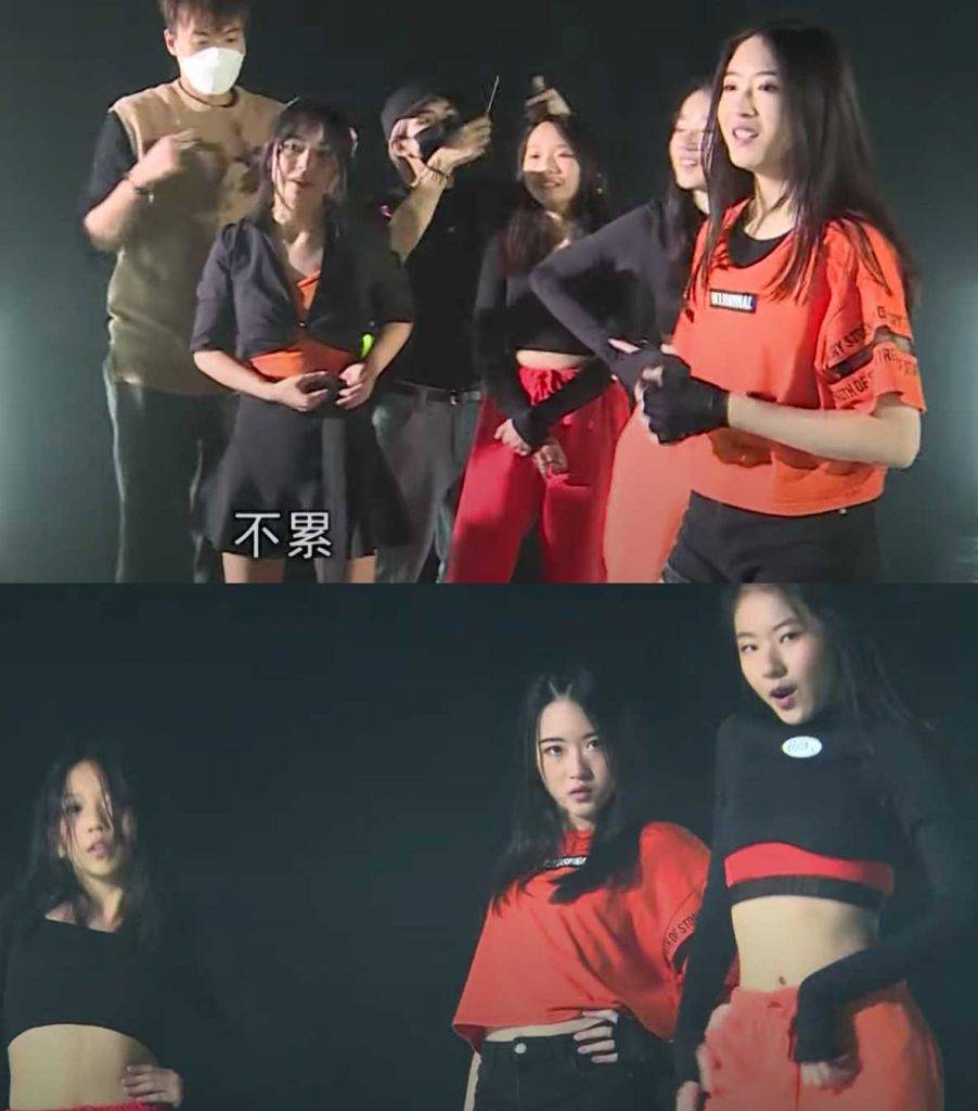 聲夢Junior Dance Group的MV拍足大半天才大功告成，6位參賽者經歷了不少挫折、重複地反覆練習，拍到一半已現疲態。