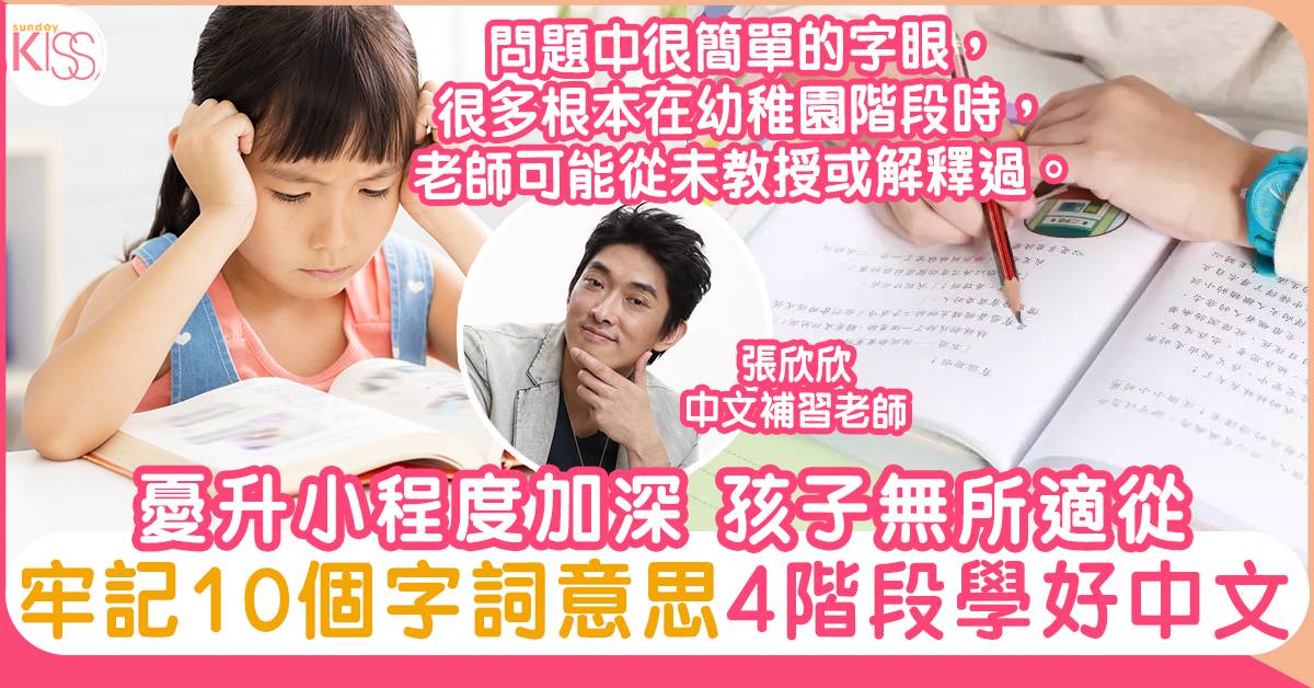 中文閱讀理解｜憂升小程度加深 孩子無所適從 4階段循序漸進學好中文