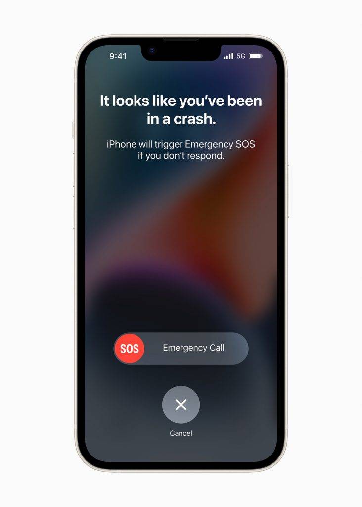 iPhone14 Pro Apple發佈會 iPhone 14提供緊急支援，可偵測嚴重車禍