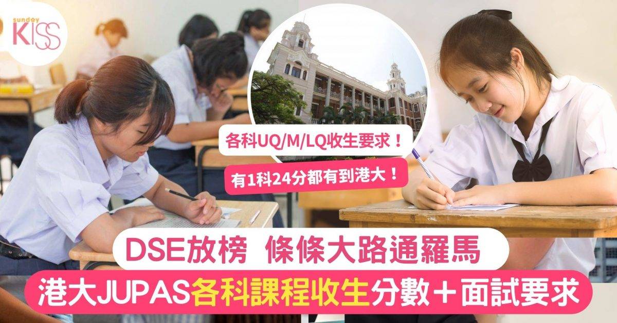 HKU收分2023｜香港大學JUPAS各科課程收生分數+面試要求一覽