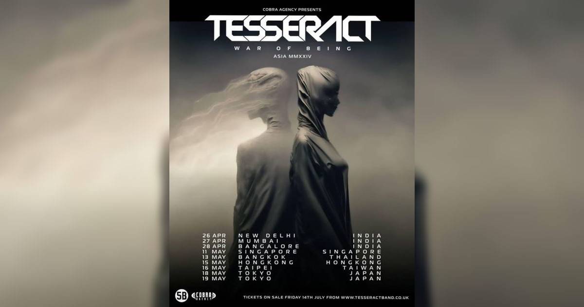 TesseracT香港演唱會2024｜門票公開發售連結+座位表！5月九展僅一場