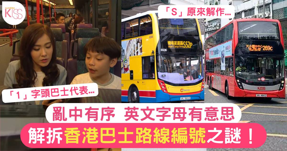 拆解香港巴士路線編號之謎 英文字母全部有意思！一文睇清港九龍新界路線