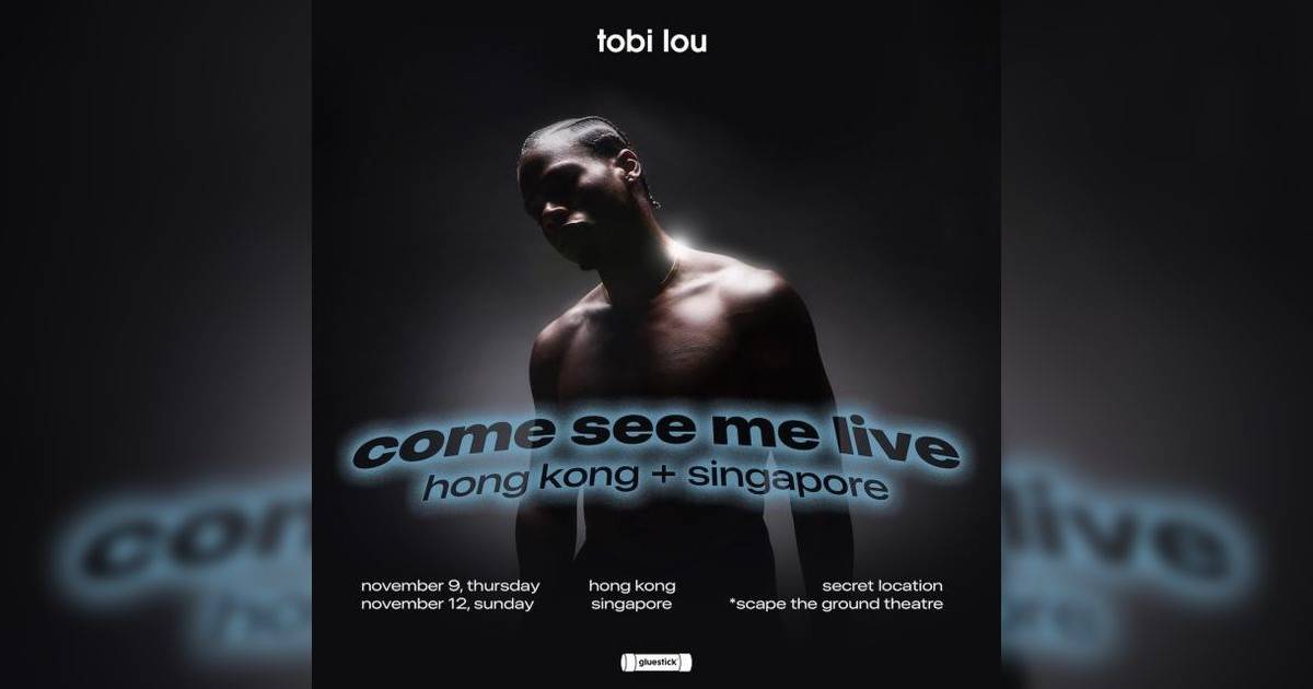 Tobi Lou演唱會2023｜門票公開發售連結+座位表！11月僅一場