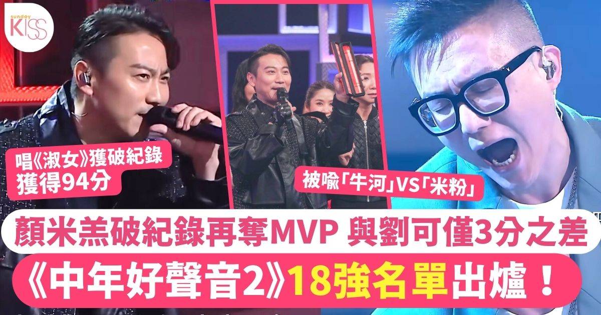 顏米羔｜中年好聲音2破紀錄再度獲封MVP  94 分超越劉可