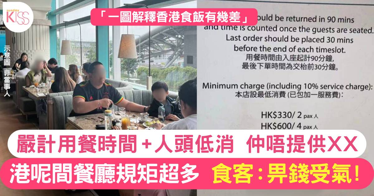 香港呢間餐廳規矩超多 有一點超過份！食客：啲人北上唔好問點解！