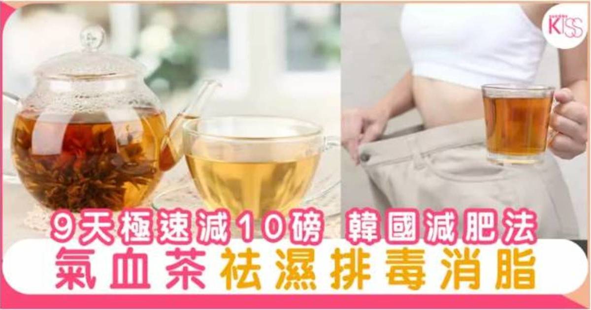 氣血茶祛濕排毒消脂 9天極速減10磅 韓國減肥法