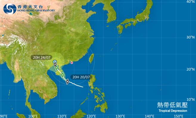 颱風熱帶低氣壓2024｜最新動態、颱風路徑及風力預測
