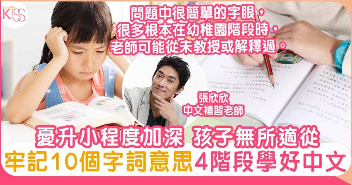 中文閱讀理解 幼升小程度加深 4階段循序漸進學好中文