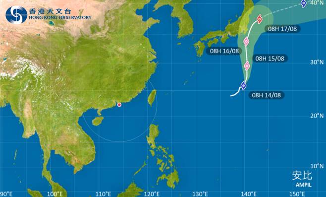 颱風安比2024｜最新動態、颱風路徑及風力預測