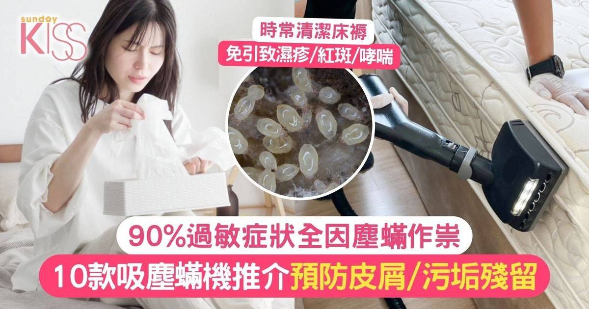 90%過敏因塵蟎引致！10款吸塵蟎機推介預防皮屑/污垢殘留