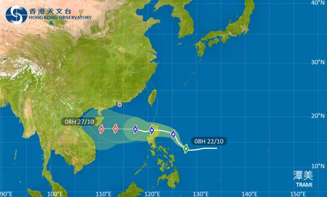 外遊注意！颱風潭美影響呂宋 最新路徑圖/航班資訊/旅遊保險一文睇