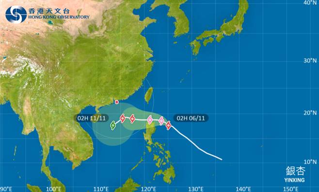 颱風銀杏2024｜最新動態颱風路徑及風力預測