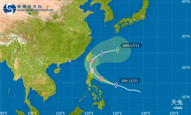 颱風天兔2024｜最新動態颱風路徑及風力預測