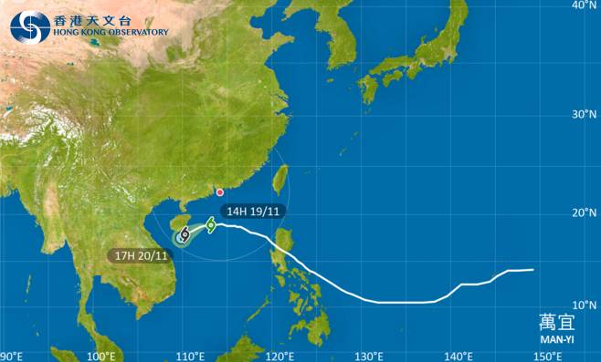 外遊注意！颱風萬宜影響海南島 最新路徑圖/航班資訊/旅遊保險一文睇