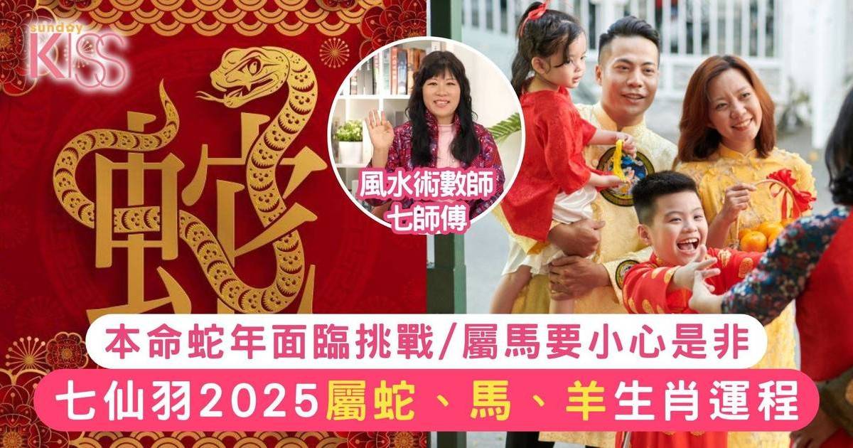 七仙羽2025生肖運程｜乙已蛇年 屬蛇、馬、羊生肖運程