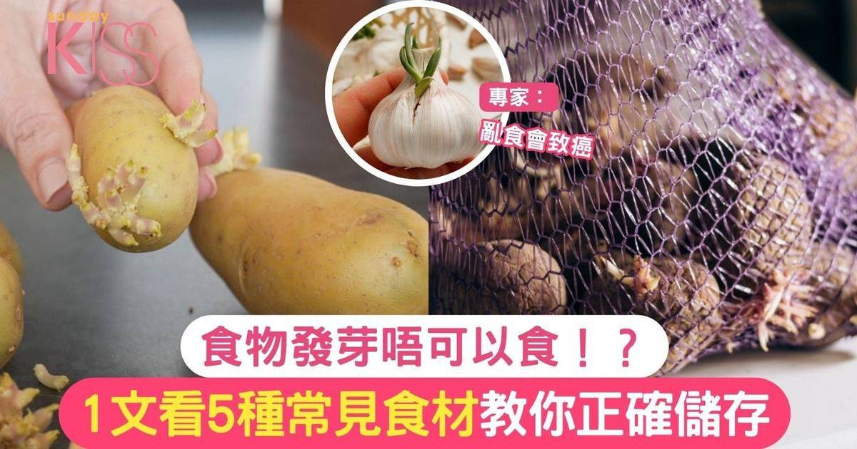 食物發芽可唔可以食？一文拆解5大常見食材＋儲存貼士