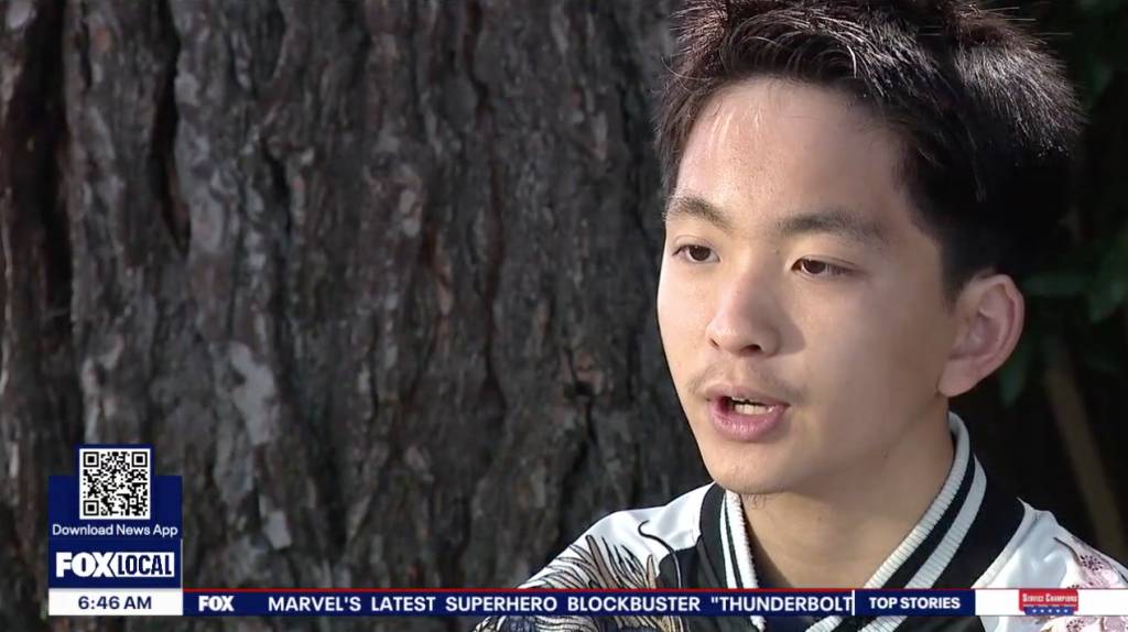 SunnyNguyen 學霸 Sunny表示未來將主修電腦科學。(圖片來源:ktvu截圖)