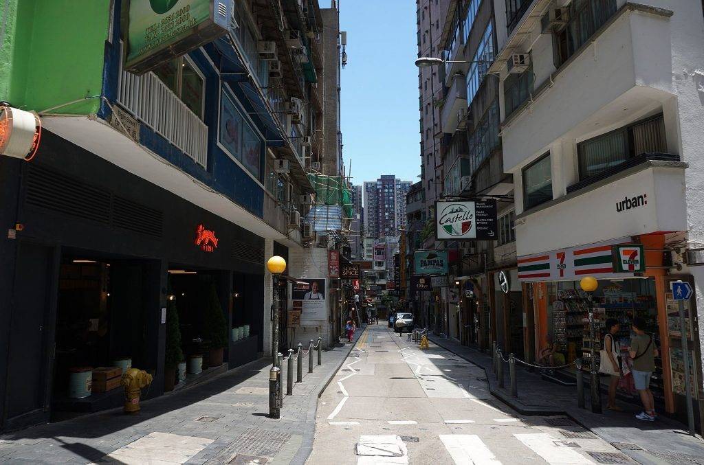 中環 雙屍案 中環伊利近街(圖片來源:維基百科)