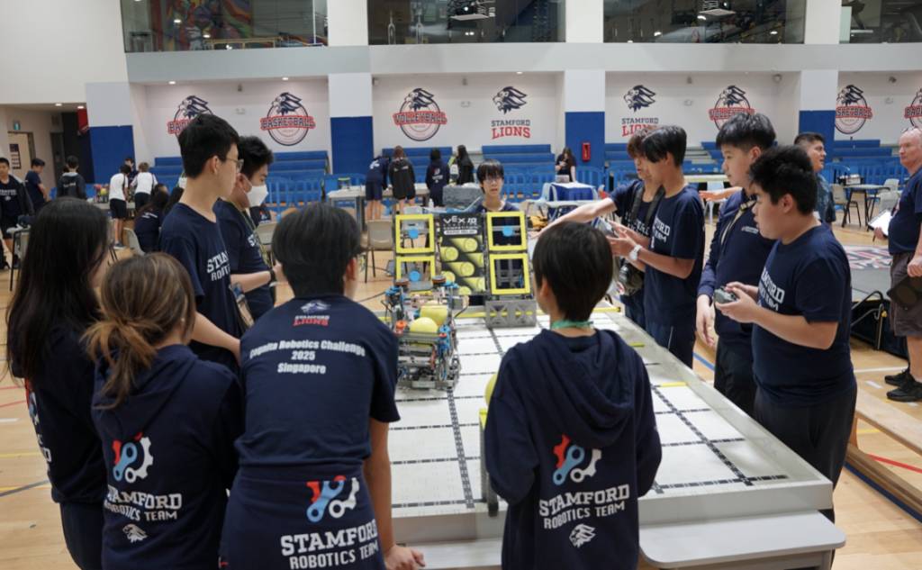 國際學校介紹 學生參與機械人比賽。(圖片來源:Stamford American School Hong Kong)