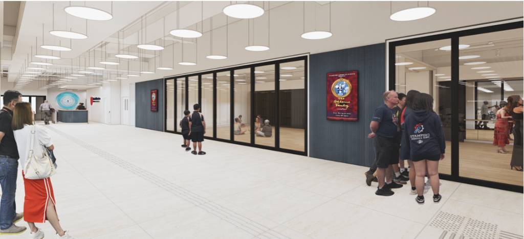 國際學校介紹 新校舍展覽廳設計圖片。(圖片來源:Stamford American School Hong Kong)