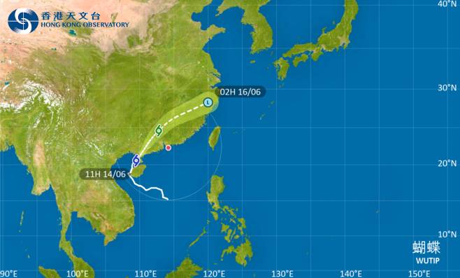 颱風蝴蝶｜一號戒備信號現正生效
