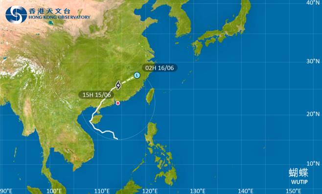 颱風蝴蝶2025｜最新動態颱風路徑及風力預測
