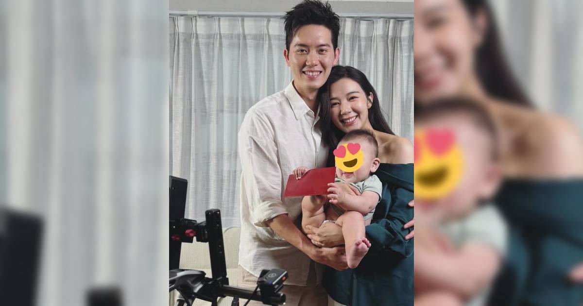 麥明詩盛勁為「一家三口」拍廣告 精靈B仔表情多多 卻惹網民誤會：大得咁快？