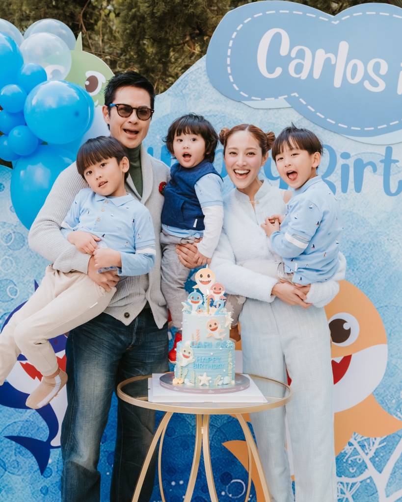 鄭嘉穎 陳凱琳 鄭嘉穎與陳凱琳婚後育有三名兒子。(圖片來源:Facebook@陳凱琳 Grace Chan)