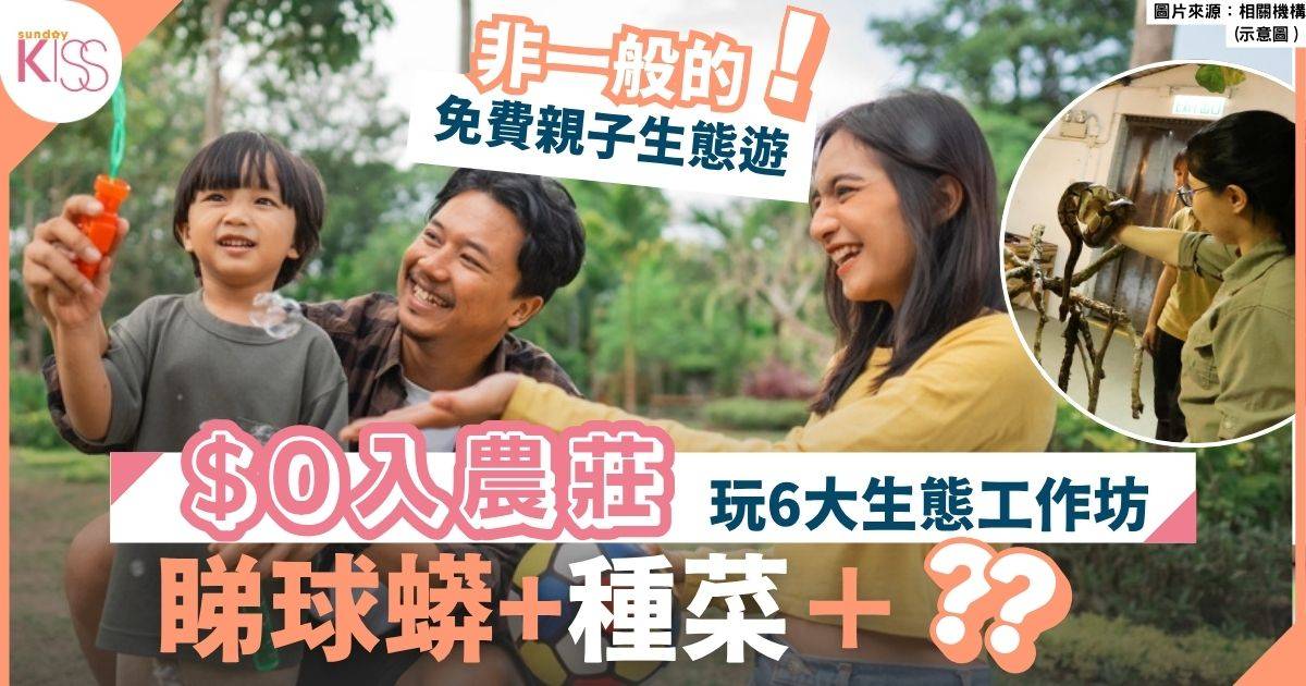 免費工作坊｜$0入農莊+玩6大生態工作坊+親手做木吊飾＋種菜＋睇兩棲動物