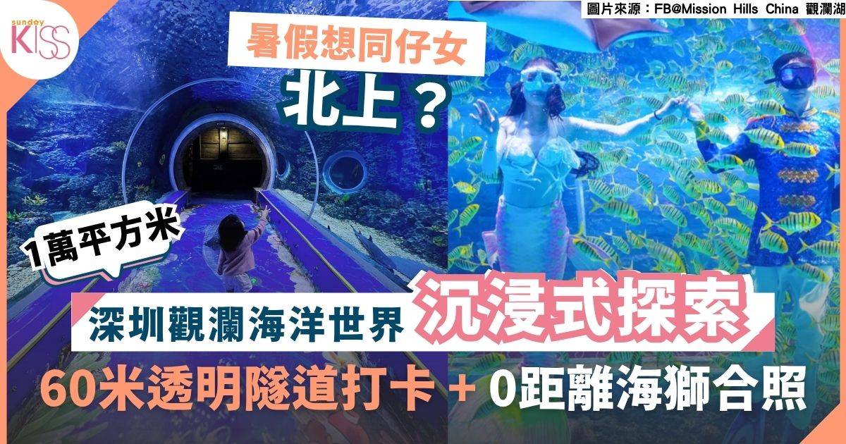 深圳觀瀾海洋世界｜深圳水族館3大熱門打卡點 10大主題+親子互動體驗