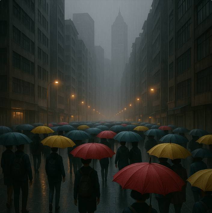 天氣 停課 示意圖,非當事人。(圖片來源:AI生成圖片)