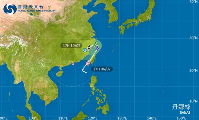 颱風丹娜絲 颱風消息