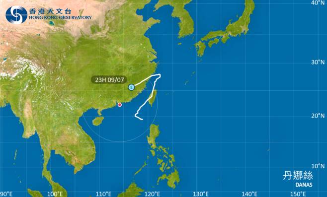 颱風丹娜絲2025｜最新動態颱風路徑及風力預測
