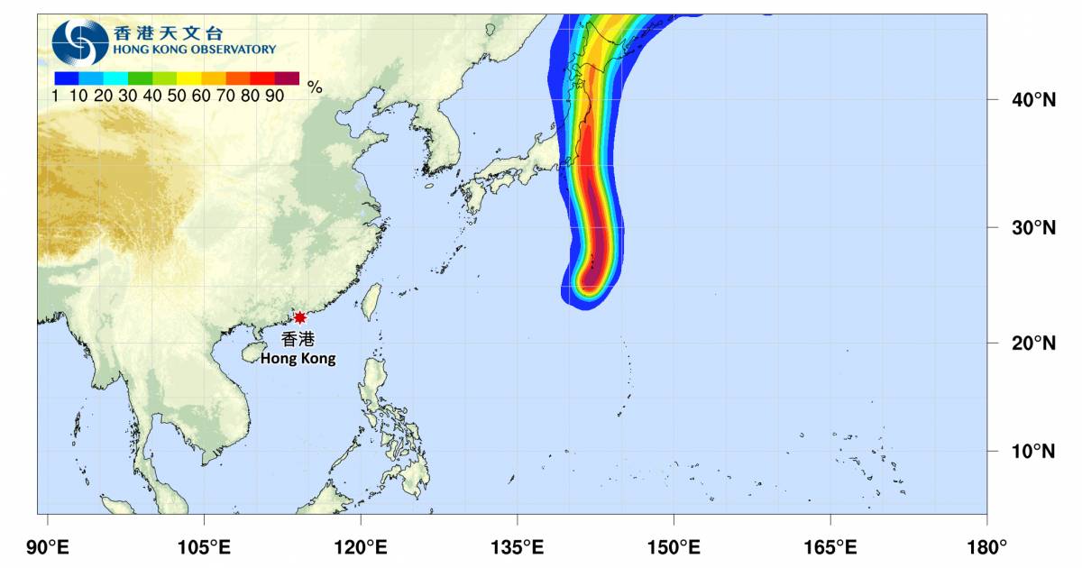 颱風百合2025｜最新動態颱風路徑及風力預測